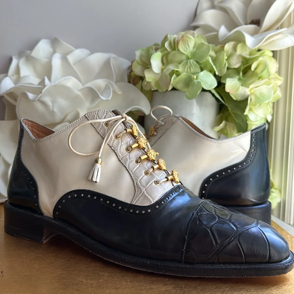 RARE EXOTIC! Mauri Italy Alligator Chelsea Boot Oxford for City Slickers
